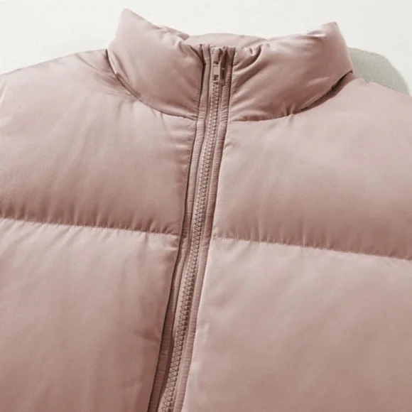 Pink Full Zipper Quilted Puffer Jacket - Picture 9 of 13